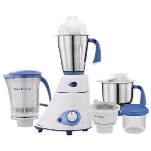 Preethi Mixer Grinder mg139 4 jars blue leaf platinum