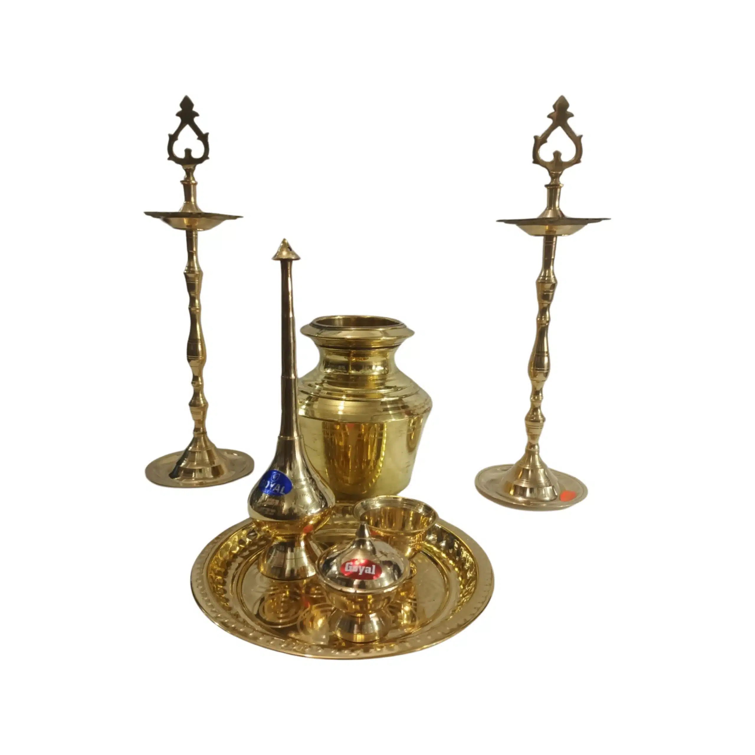 Brass Kuthu Vilakku set