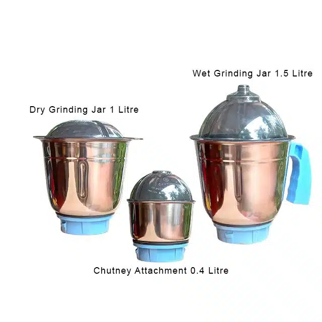 Mixer Grinder Jars 3 Pieces