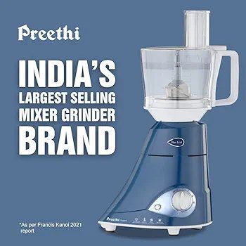 Preethi Blue Leaf Expert | 750w | Mixer Grinder | MG214