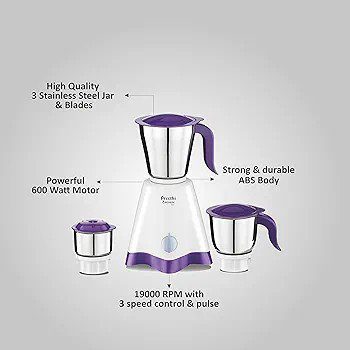 Preethi crown mixer grinder blender 500w MG205