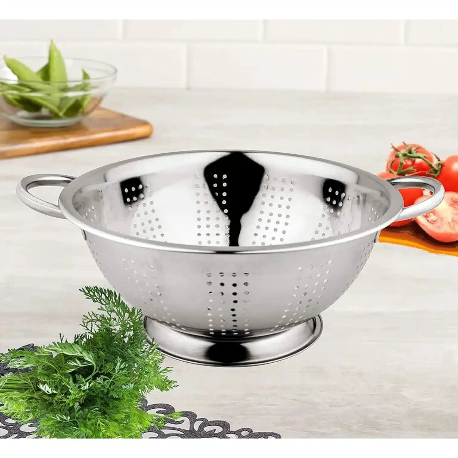 Stainless Steel Collander Large