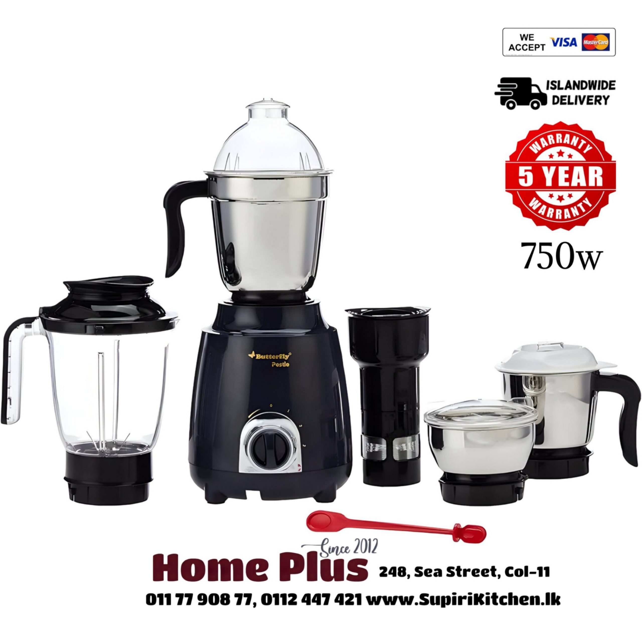 Butterfly Pestle 750W Mixer Grinder