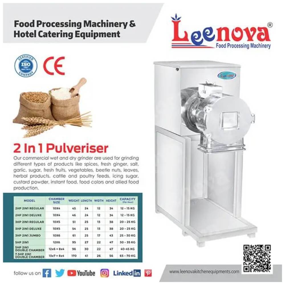 2in1 3hp pulverizer Mill Machine Indian