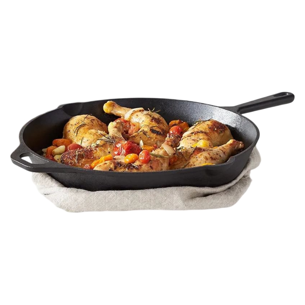 CAST IRON FRYPAN WITH HANDLE