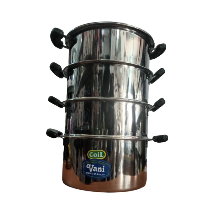 Heavy Stainless Steel Steamers with Lid 4Tier