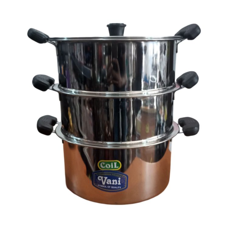 Heavy Stainless Steel Steamers with Lid Steamer 3 Tier