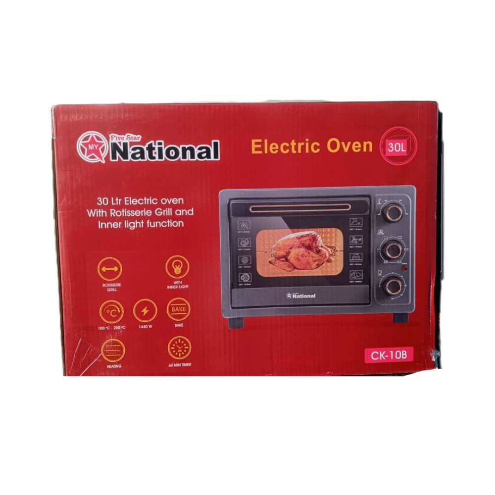 Five Star National Electric Oven 30 Litre 30L box side view