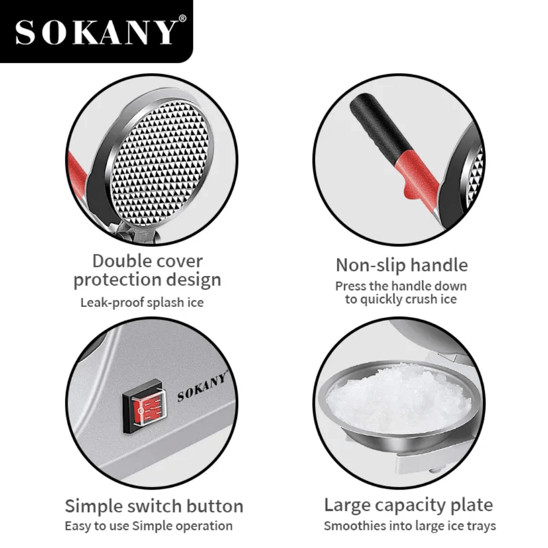 Ice Crusher Sokany Features