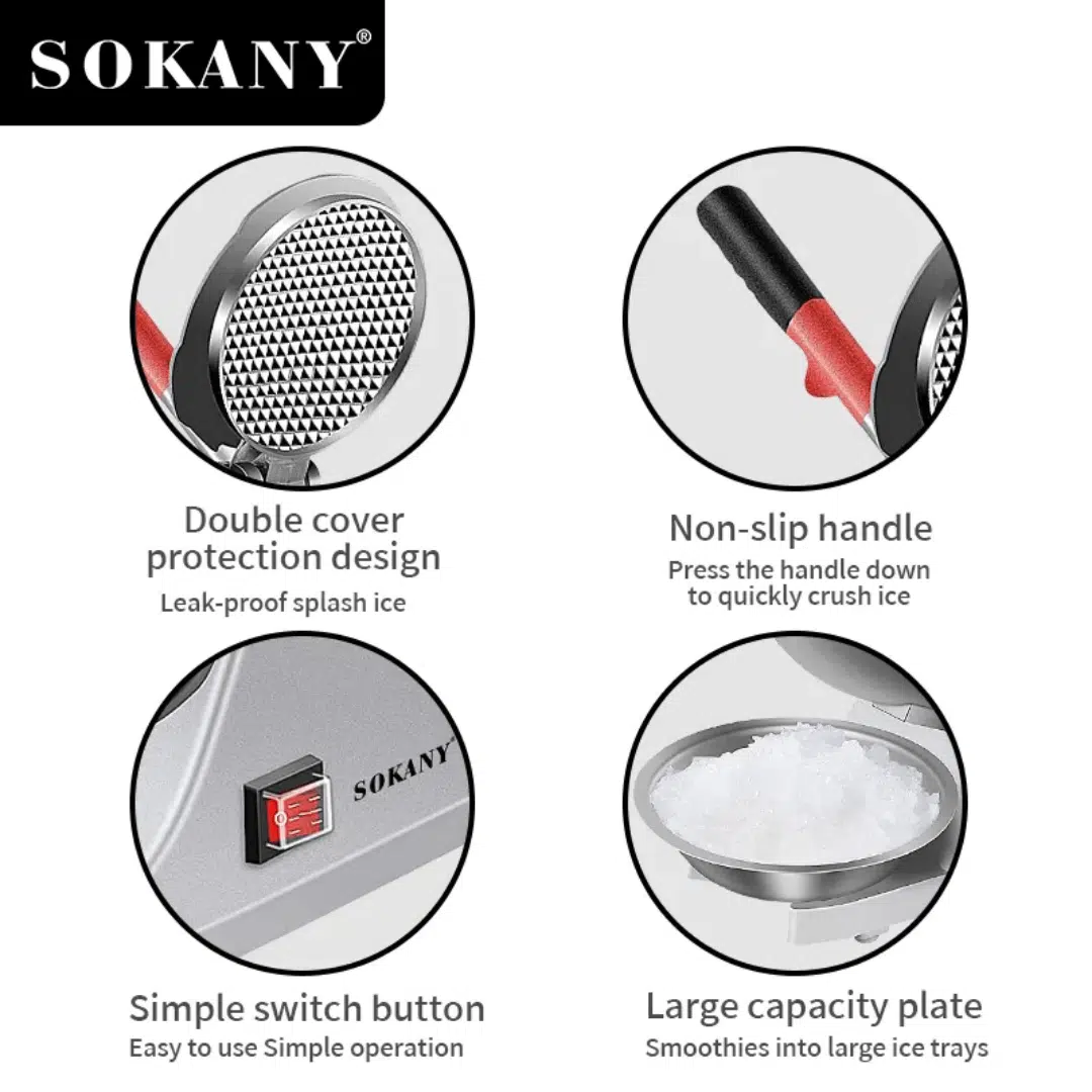 Ice Crusher Sokany Features