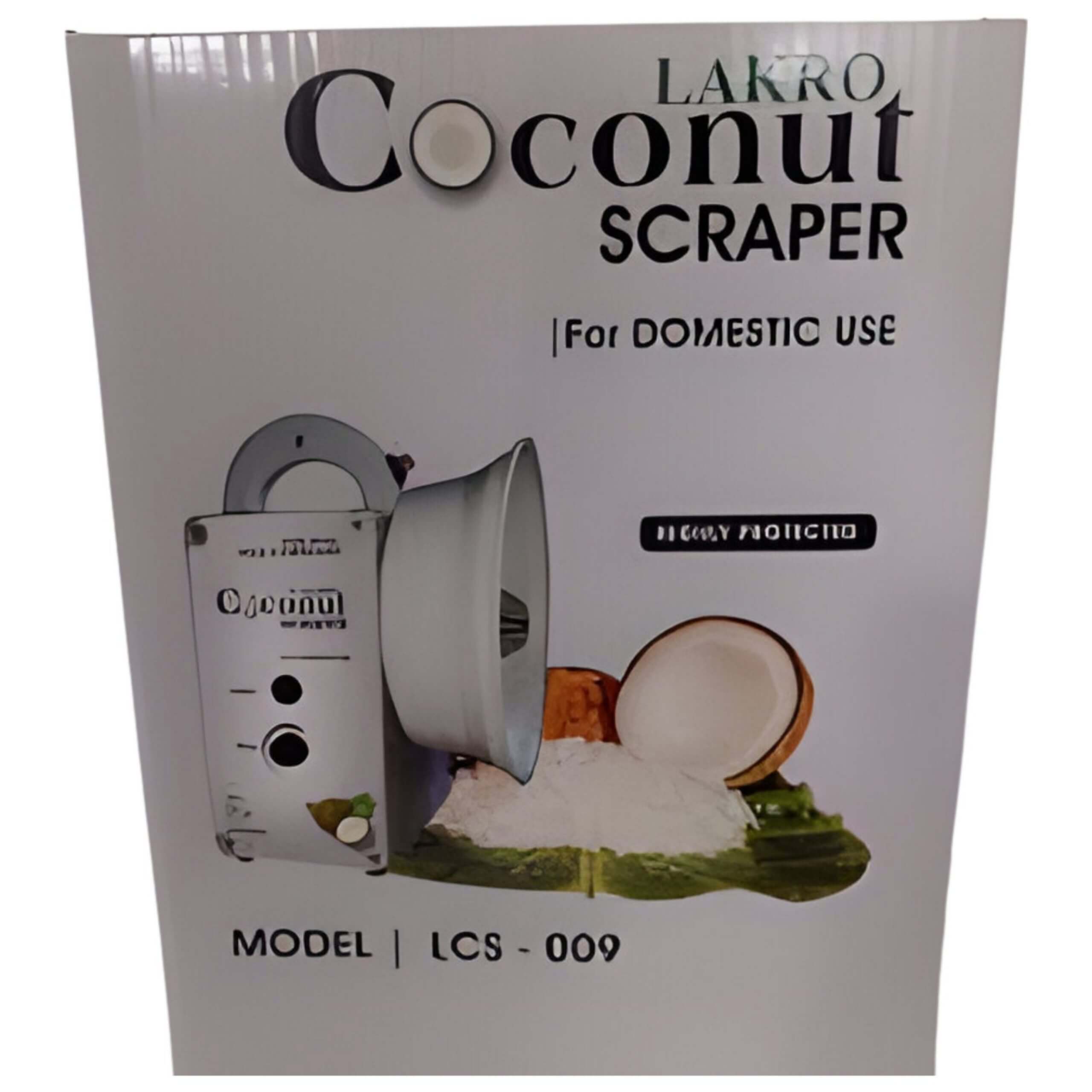 Buy Lakro Electric Coconut Scraper 220V LCS09 online at Supiri Kitchen. Fast, safe coconut scraping with stainless blades & low power use.