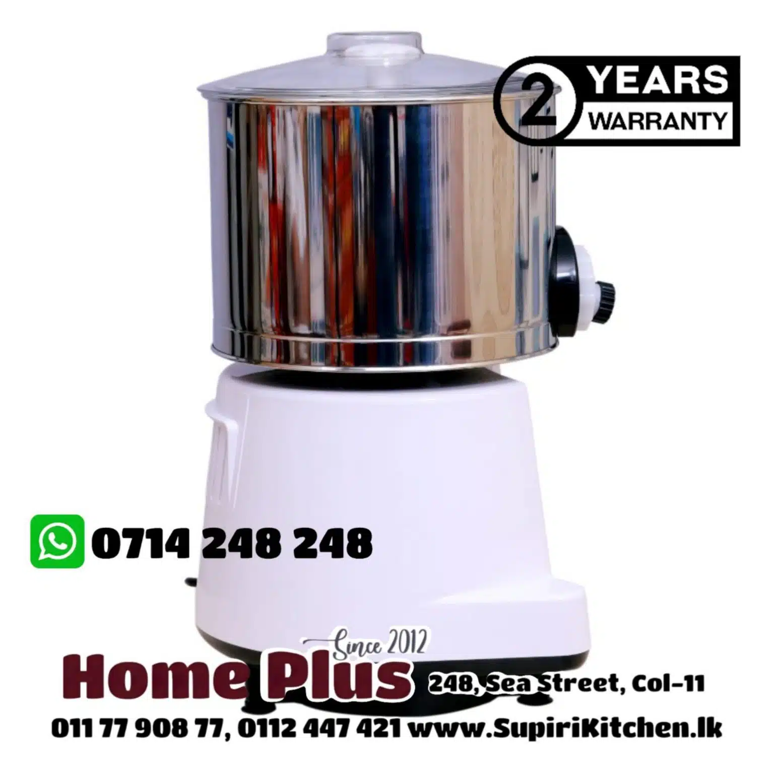 Smart Fingers Wet Grinder with stone roller, 2L capacity, 2-year motor warranty. Buy online at best price in Sri Lanka from SupiriKitchen.lk