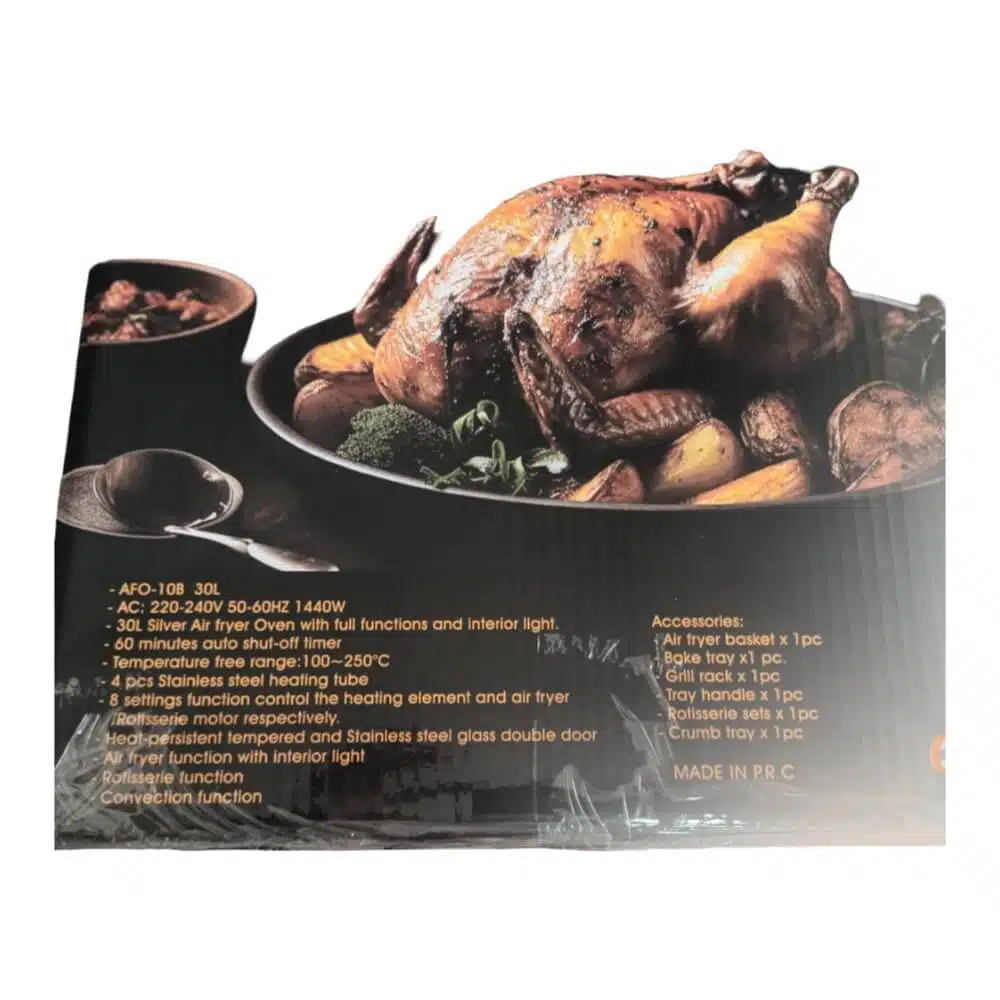 Combo Electric Oven & Air Fryer 30L