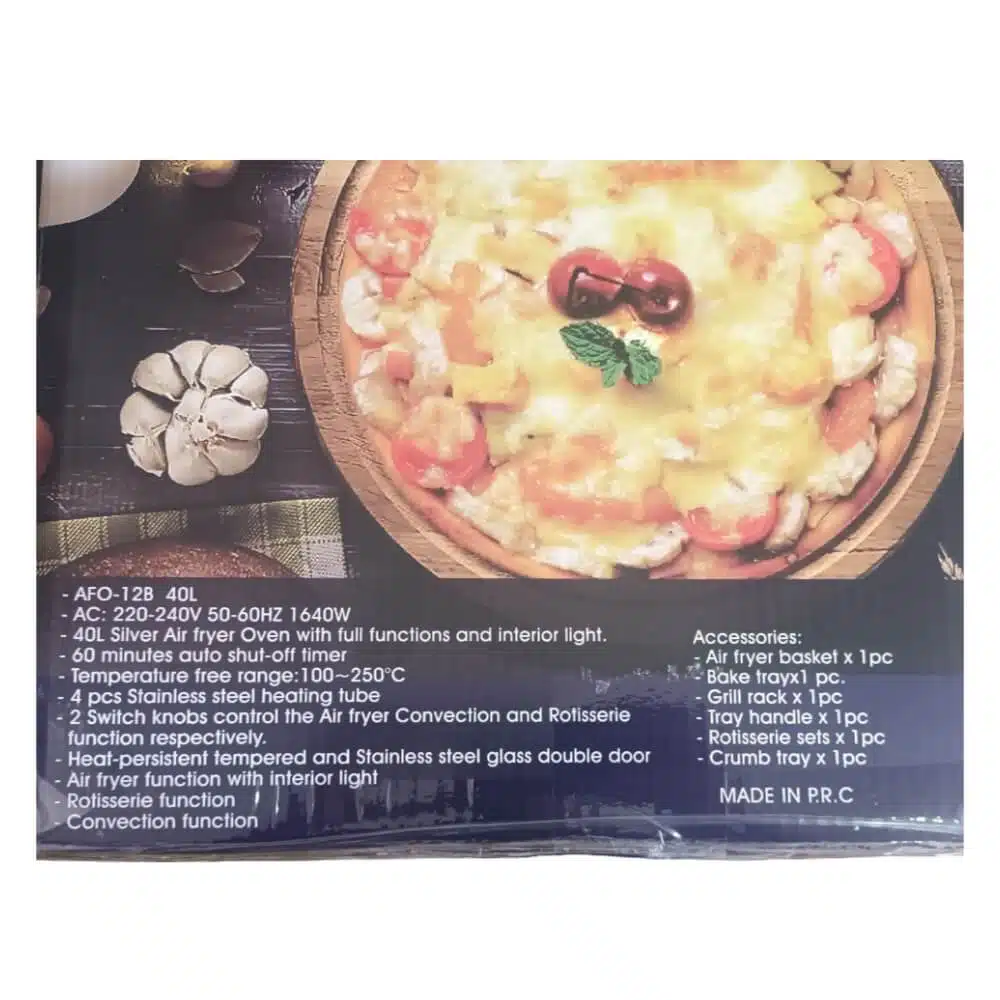 Electric Oven & Air Fryer 40L