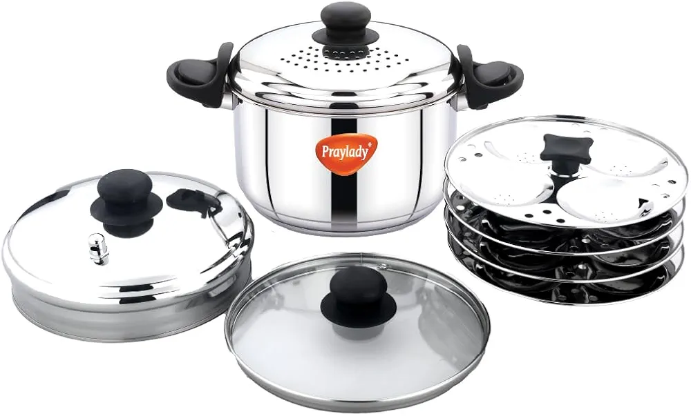 Strainer Pot With 16 Scoop Idly Pot