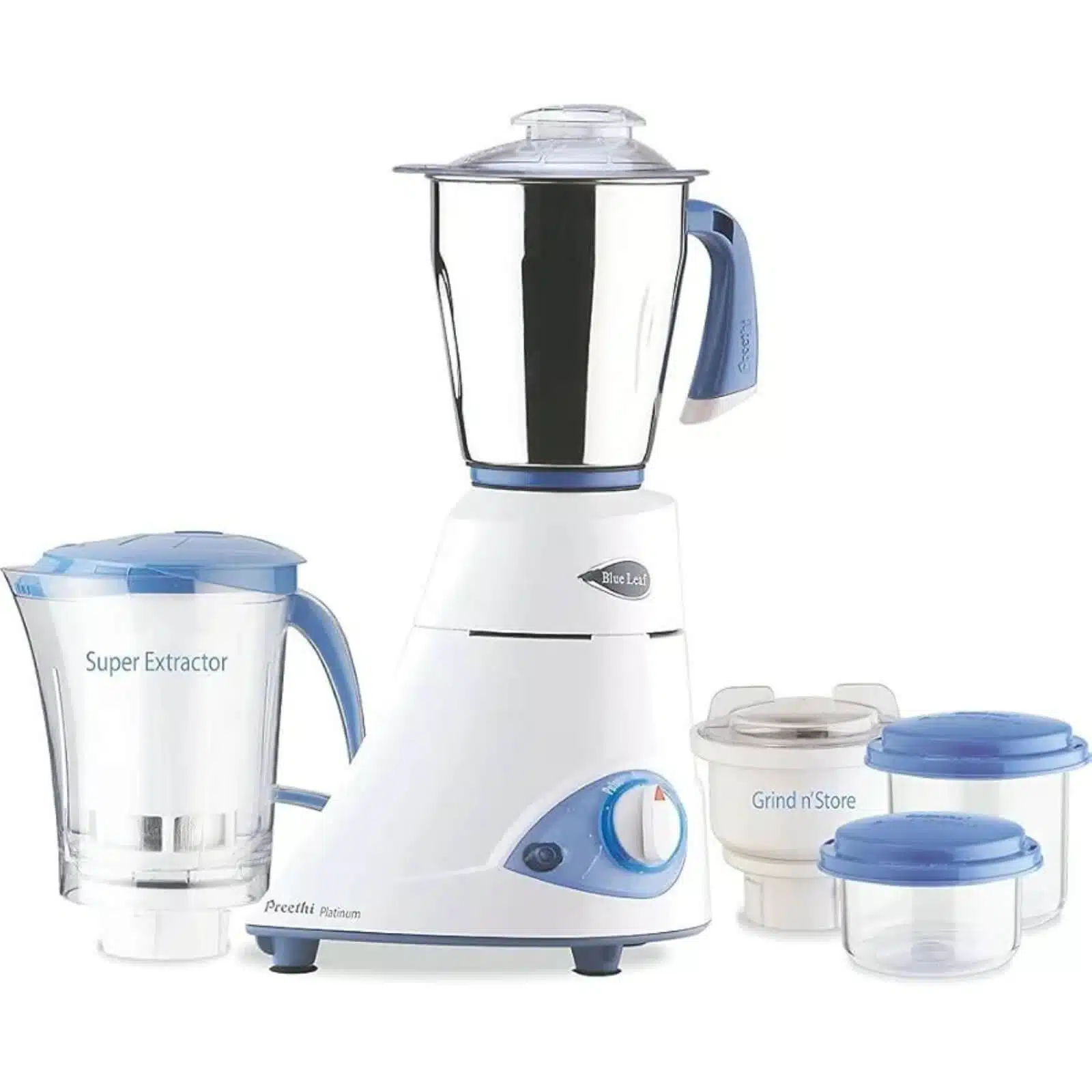 Buy Preethi MG153 Blue Leaf 110V mixer grinder with 2 jars, super extractor & converters. USA use only. Best price in Sri Lanka at SupiriKitchen.lk.