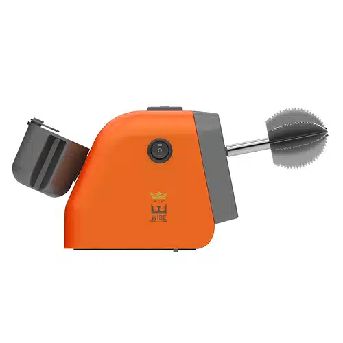 Effortless coconut scraping with Wise Electric Coconut Scraper – 2-in-1 design, 100W motor, knife sharpener, durable & user-friendly. Shop at SupiriKitchen.lk
