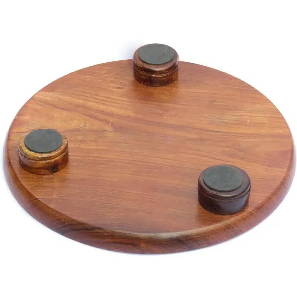 Premium 10-inch wooden polpat chakla, 2.2cm thick, made in India. Neat finish, best quality. Buy now from www.supirikitchen.lk – trusted kitchenware store.
