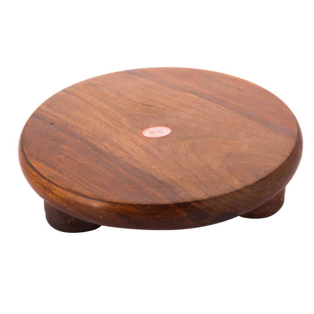 Premium 10-inch wooden polpat chakla, 2.2cm thick, made in India. Neat finish, best quality. Buy now from www.supirikitchen.lk – trusted kitchenware store.