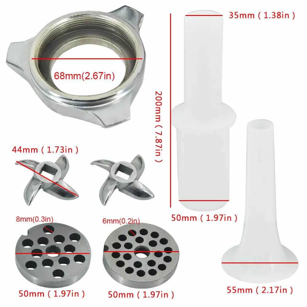 Electric Meat Mincer 8 Inch 55kg/hour Attachment