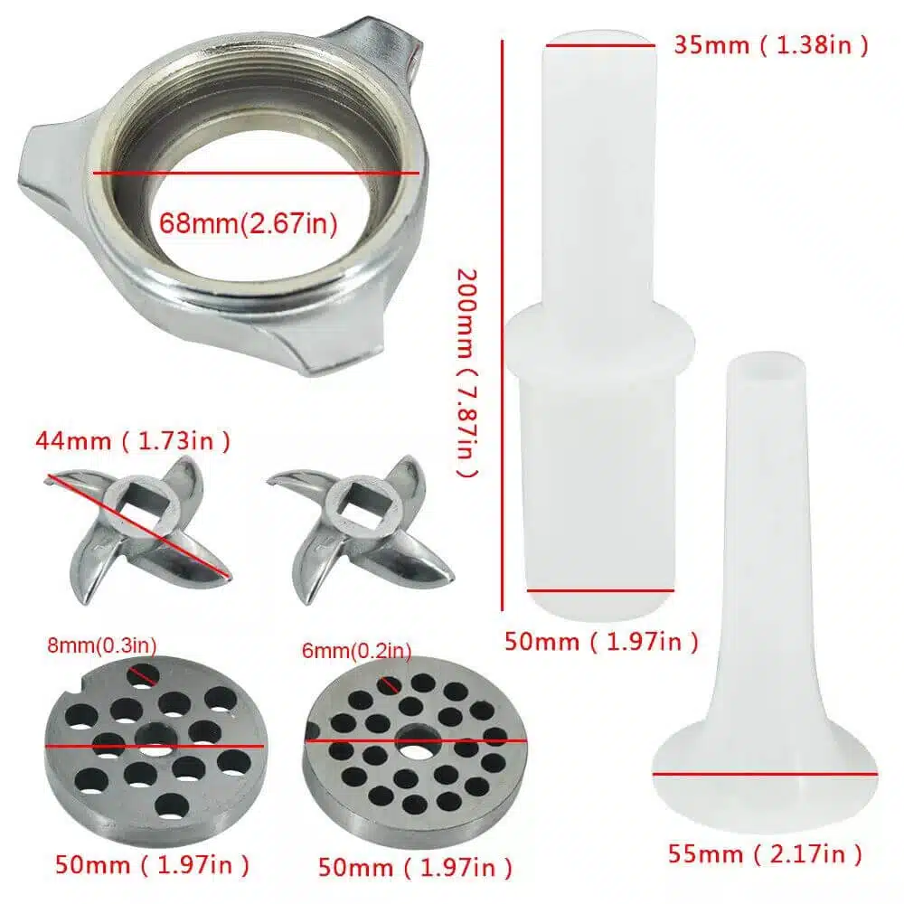 Electric Meat Mincer 8 Inch 55kg/hour Attachment