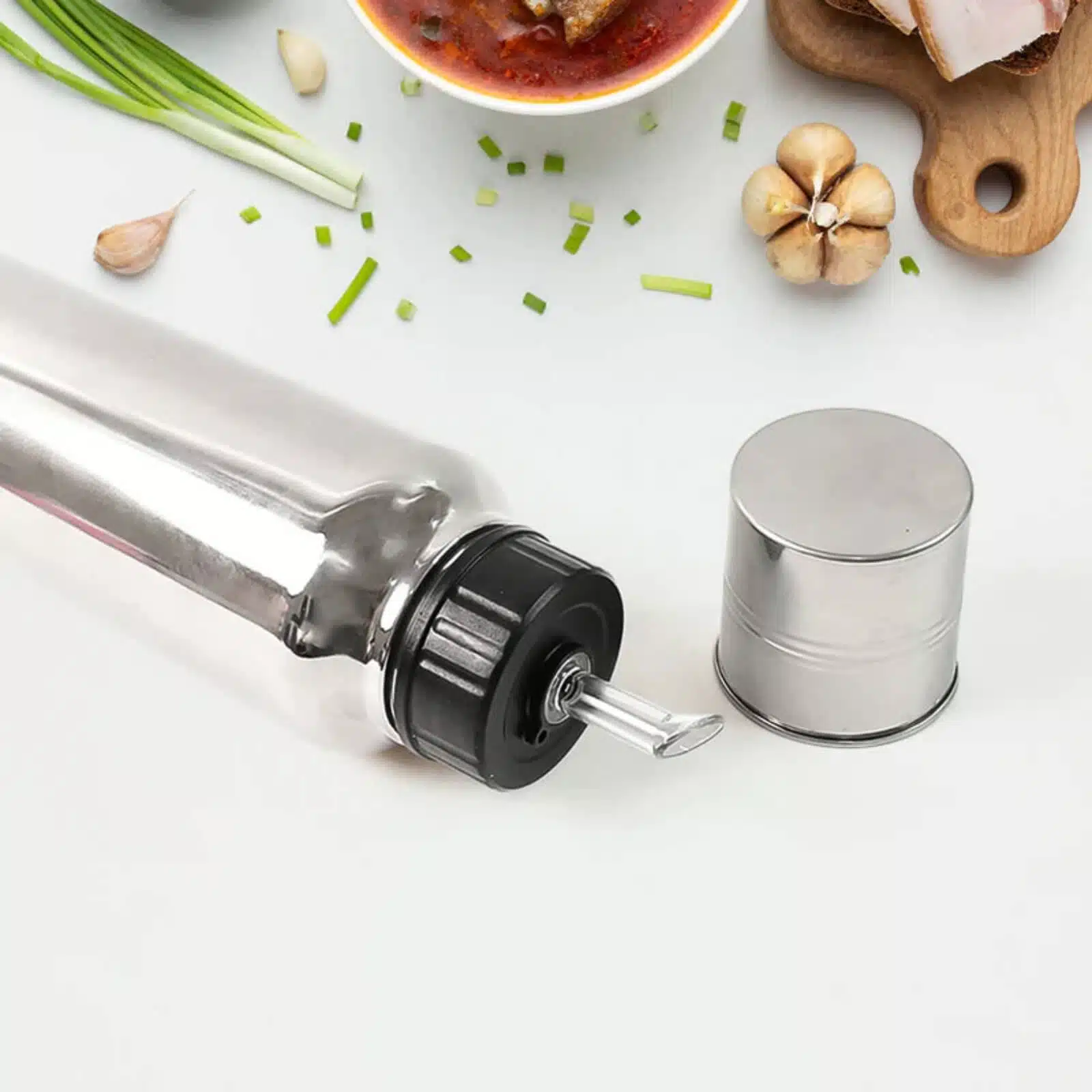 Apex Stainless steel Oil Bottle Pourer 750ml