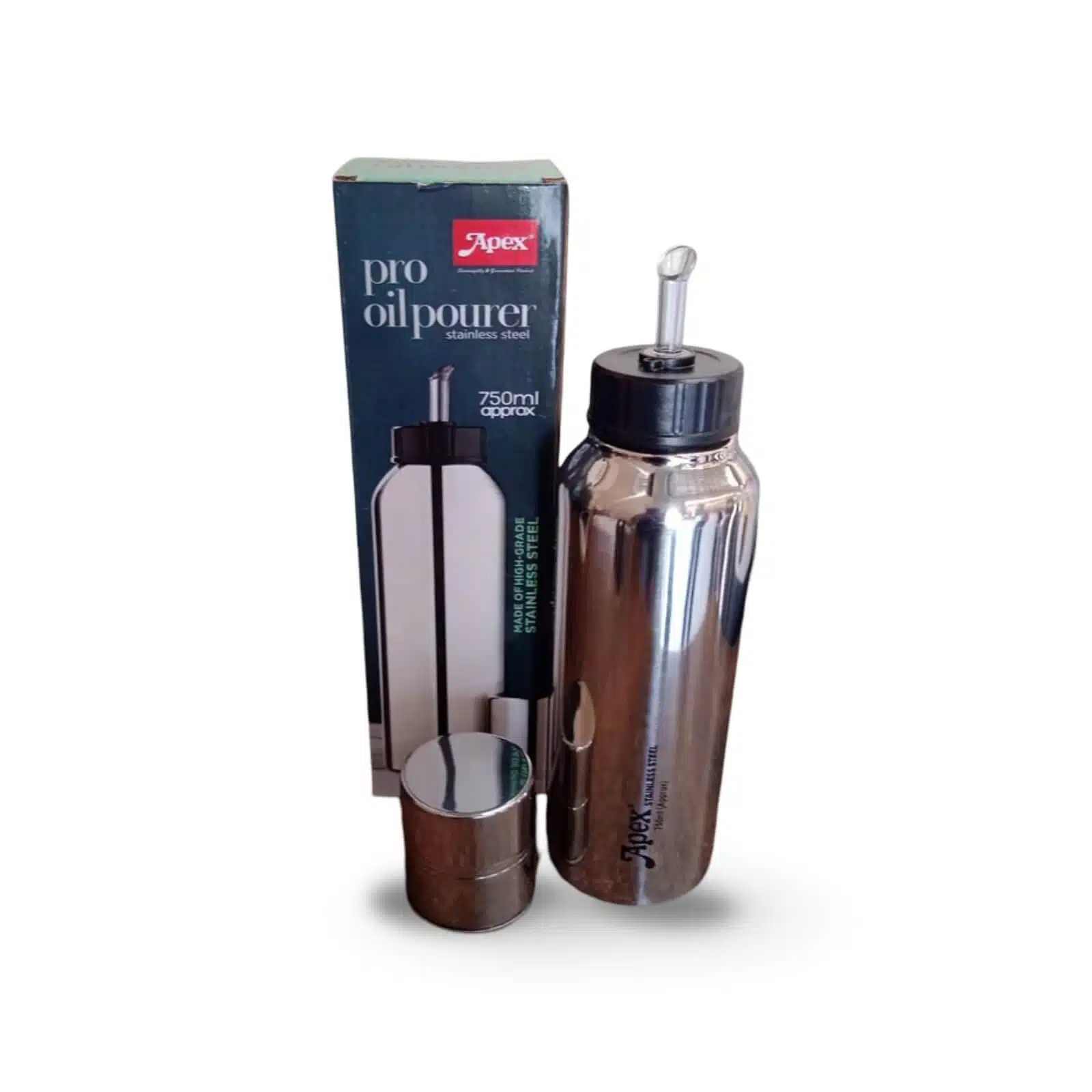 Apex Stainless steel Oil Bottle Pourer 750ml