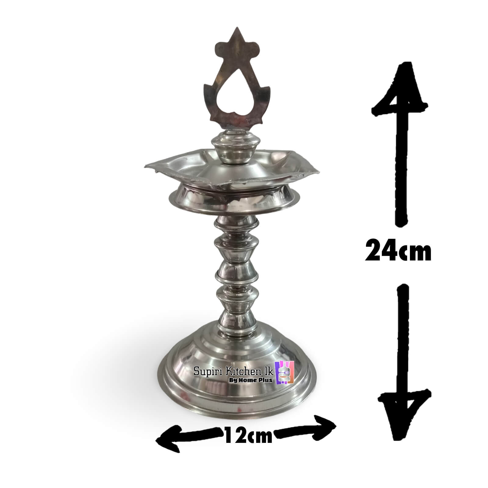 Silver Kuthu Vilakku No 1 dimensions