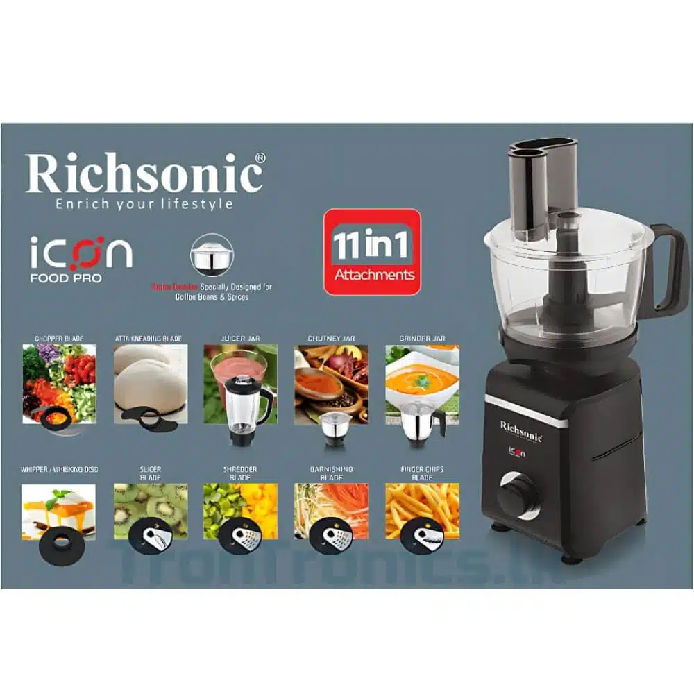 Mixer grinder & blender with coconut scraper & food processor, 13-in-1 functions, 3-year warranty. Best price & durability at SupiriKitchen.lk